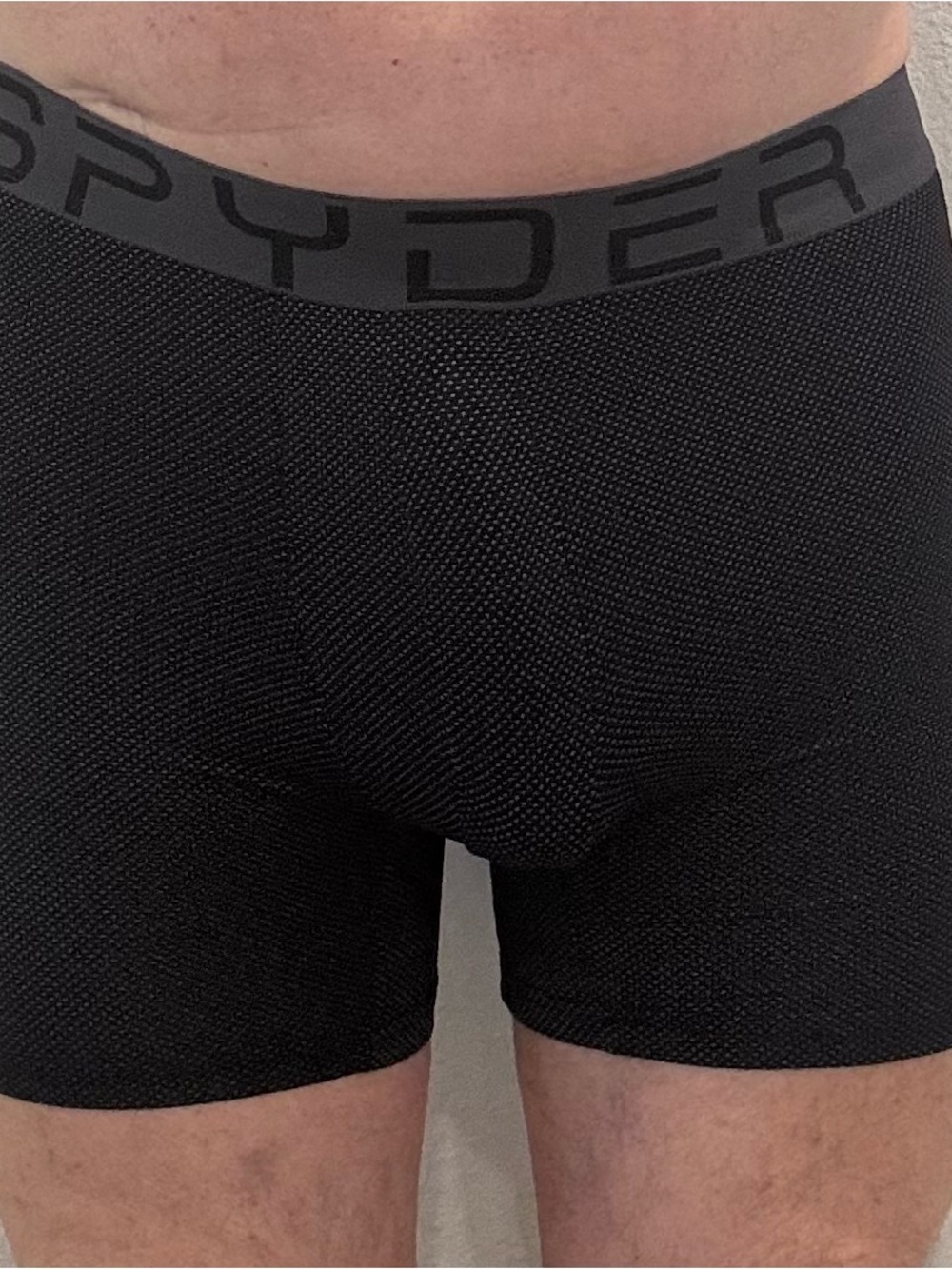Spyder Black Textured Performance Boxer Briefs